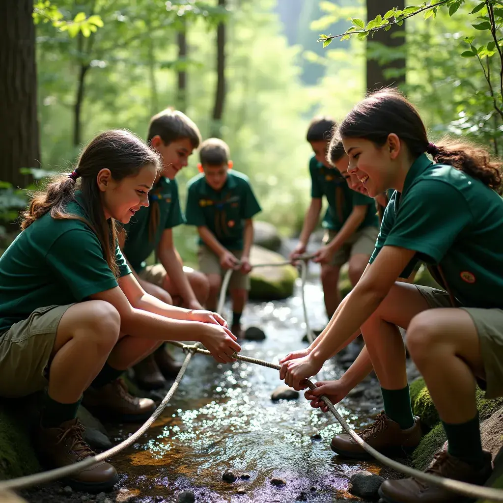 Кемпинг на берегу озера в окружении величественных гор
