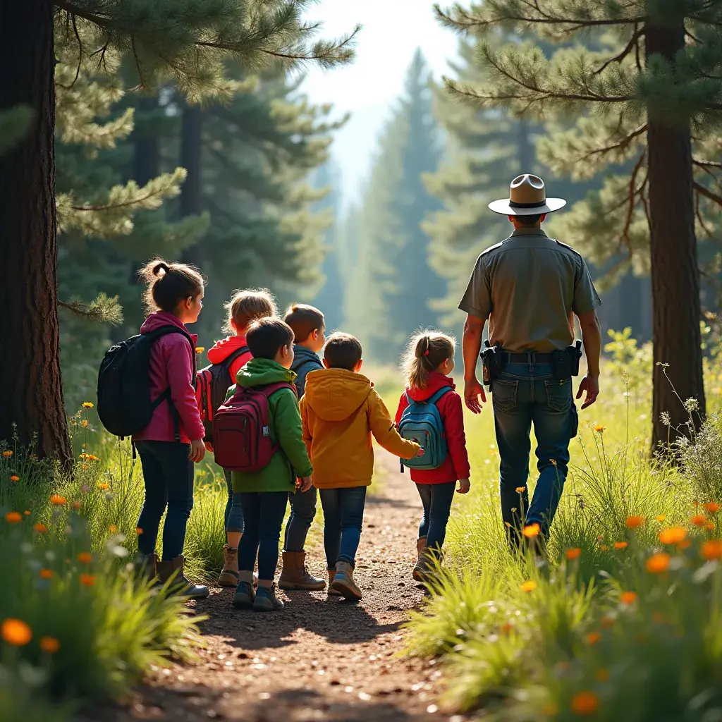 Вид на альпийские луга с яркими цветами и горами на горизонте