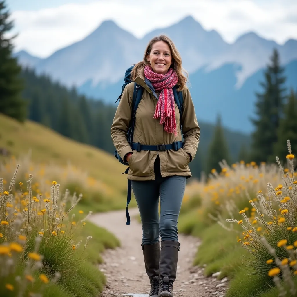 Вид на водопад, падающий с высоты среди каменистых утесов